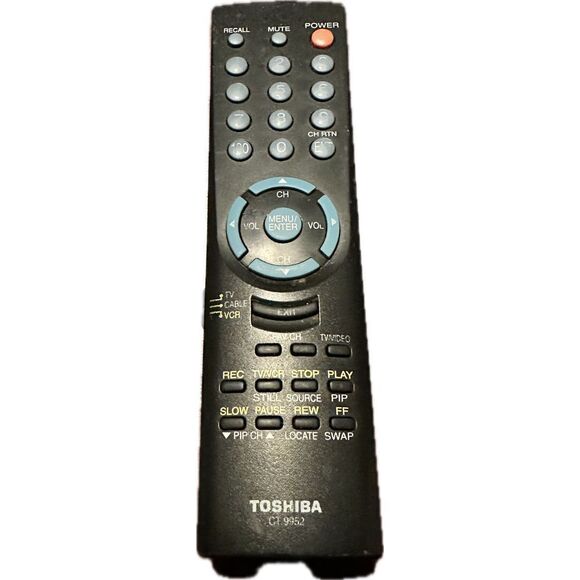 Toshiba CT-9952‎ OEM Original TV DVD VCR Replacement Remote Control Tested - Picture 1 of 3